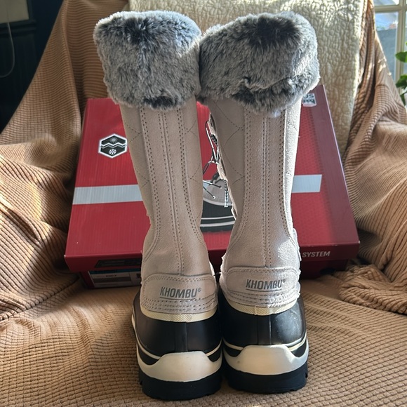 New women’s Khombu Emily tall boot in grey - Picture 3 of 7